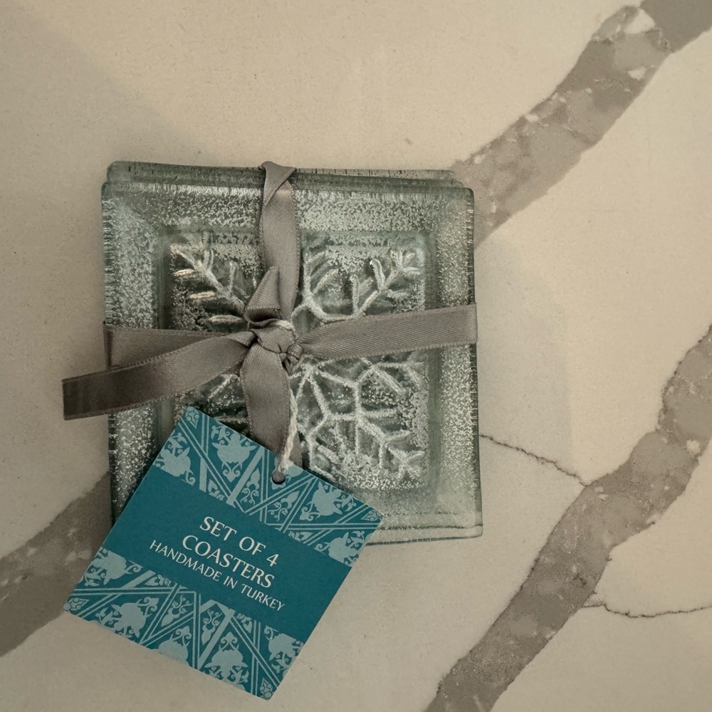 Glass Coasters- Set of 4
